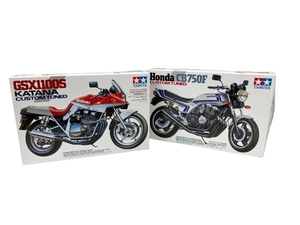 TAMIYA SUZUKI KATANA GSX1100S カスタムチューン HONDA CB750F カスタムチューン 1/12 スケール プラモデル 2点セット 未使用 M8532828