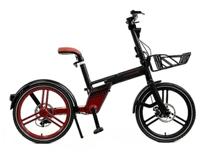 【引取限定】HONBIKE TOGO01 折りたたみ 電動アシスト ブラック 自転車 チェーンレス 20型 中古 良好 直 T8523698