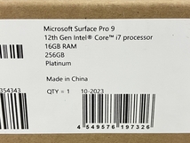 Microsoft Surface Pro 9 2038 QIM-00010 Core i7 16GB SSD 256GB Platinum マイクロソフト タブレットPC 未使用 N8518029_画像5