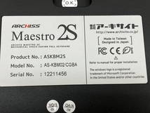 Archiss AS-KBM02/CGBA Maestro 2S メカニカル キーボード ゲーミング PC 周辺機器 中古 C8542505_画像7