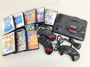 SEGA メガドライブ HAA-2510 本体 カセット 8本 おまとめ 中古K8571654