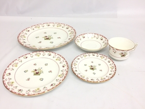 ウェッジウッド WEDGWOOD カップ&ソーサー プレート3種 計5点セット ビアンカ BIANCA Williamsburg 中古 G7998805