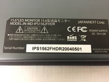 JAPANNEXT モバイルディスプレイ 15.6型 液晶モニター JN-MD-IPS1562FHDR FullHD 中古 美品 G8450228_画像6