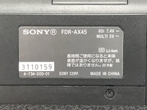 SONY ソニー FDR-AX45 ビデオカメラ ハンディカム 4K カメラ ブロンズブラウン バッテリー無し 中古T8509491_画像7