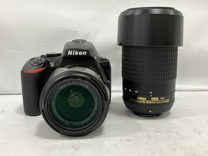 Nikon D5600 NIKKOR 18-55mm 1:3.5-5.6G 70-300mm 1:4.5-6.3G ED VR デジタル一眼 カメラ ダブルレンズキット ニコン 中古 良好 H8567092