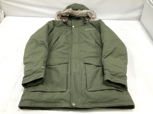 Eddie Bauer エディ・バウアー ダウン アウター カーキ ファーフード L サイズ ファッション 中古 H8565508