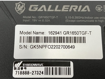 Thirdwave GALLERIA GR1650TGF-T Ryzen 5 4600H GTX 1650 8GB SSD 512GB Win11 15.6型 ノートパソコン PC 中古M8559309_画像9