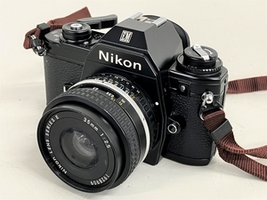 Nikon EM ニコン ボディ フィルムカメラ ブラック LENS SERIESE E 35mm F2.5 レンズ セット ジャンク K8573532