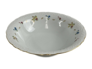 【1円】 Noritake サラダボウル 25cm 小花 金縁 食器 ノリタケ 中古 N8244902