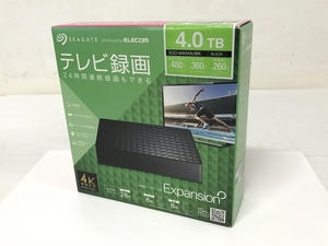 ELECOM SEAGATE SGD-MX040UBK 外付け ハードディスク 4TB 録画 パソコン 周辺 機器 エレコム 未使用 F8580279