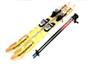 【1円】 ROSSIGNOL DEUXIEME FLASH スキー板 138cm SCOTT USA ALPINE ストック ロシニョール ジャンク O8404804