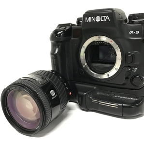 Minolta α-9 VC-9 レンズ AF ZOOM 24-80mm 1:3.5 フィルム 一眼レフ カメラ キット バッテリー 付き ジャンク F8586690の画像1