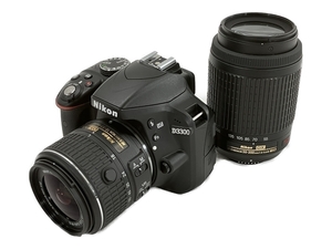 Nikon D3300 AF-S NIKKOR 55-200mm 18-55mm ダブルレンズキット ニコン デジタルカメラ 中古 W8586546