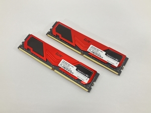 TEAM ELiTE 8GB DDR4 3200 2枚 TPRD48G3200HC22BK メモリ PC 中古 W8552457