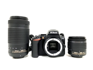 Nikon D3500 AF-P DX NIKKOR 18-55mm 1:3.5-5.6G VR 70-300mm 1:4.5-6.3G ED VR ダブルズームキット デジタル一眼 中古 良好 O8547259