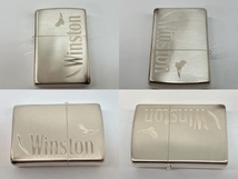 ZIPPO Winston 2015年 販売モデル オイル ライター シルバー ジッポ 中古 良好 C8397110_画像3