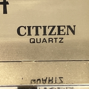 【1円】CITIZEN QUARTZ クオーツ 置き時計 ゴールド インテリア アンティーク ジャンク K8237491の画像2