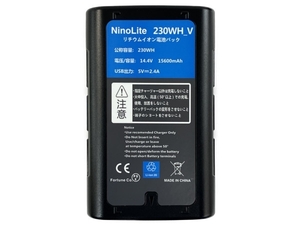 NinoLite 230WH_V Vマウント専用バッテリー リチウムイオン電池パック 15600mAh ジャンク N7882737