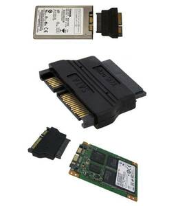 新品　7日保証 / 税0円 1.8インチ HDD/SSD 用 MicroSATA→SATA　変換アダプター送料無料