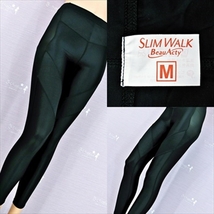 PK8-866Ω//SLIMWALKスリムウォーク♪ピップ*エクササイズウエア♪引締めBody*着圧タイツ*黒※一番安価な送料はゆうパケットなら210円♪_画像1