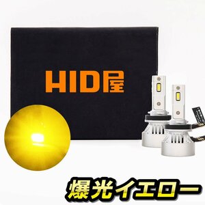 HID屋 LED フォグランプ イエロー 10400lm H8/H11/H16, HB4, H3, H4, PSX26, 爆光 車検対応 Mシリーズ 1年保証　送料無料