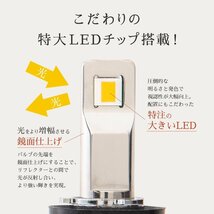 HID屋 LED ヘッドライト Qシリーズ バルブ H4 H8 H11 H16 H10 HB3 HB4 PSX26W D2S D4S 68400cd(カンデラ) 6500k 車検対応 フォグランプ_画像10