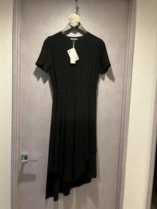 【百貨店にて購入】GREED　ロングドレス　9号　M　黒　ワンピース　半袖　ロング　未使用