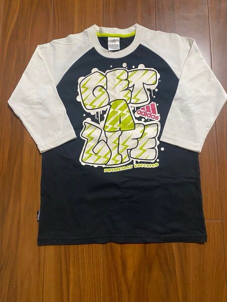 adidas アディダス climalite cotton クライマライトコットン 7分袖 Tシャツ 子供服 150cm