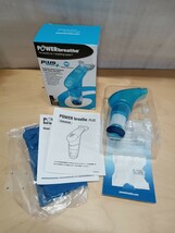 T-98 パワーブリーズ POWERbreathe PLUS 呼吸筋トレーニング器具 パワーブリーズプラス Medium Resistance 重負荷 ブルー BLUE _画像2