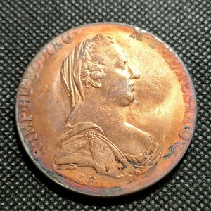 1346　オーストリア　マリア・テレジア　約45mm　海外コイン　古銭　アンティーク　銀貨