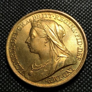 1504　イギリス古銭　ヴィクトリア　鍍金金貨　海外コイン　アンティークコレクション