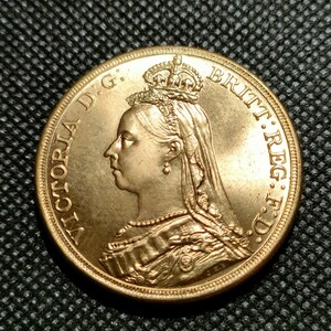 1505　イギリス古銭　ヴィクトリア　鍍金金貨　海外コイン　アンティークコレクション