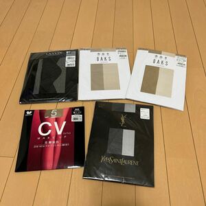 新品未使用　ストッキングまとめ売り5足ML中心　DAKS CV LANVIN YSLワコール