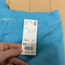 新品未使用 UNIQLO ユニクロ レギンスパンツ XXL ターコイズブルー_画像3