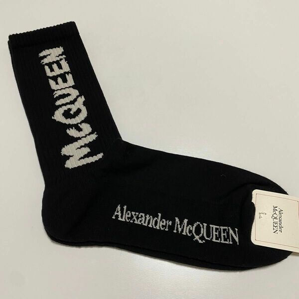 Alexander McQueen アレキサンダー　マックイーン　グラフィティ ソックス 靴下 L サイズ