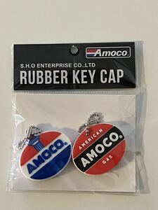 AMOCO(アモコ)キーカバー/キーキャップ/KEY CAP/２個/ラバー製/オイル・ガソリン