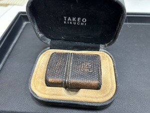 ZIPPO ジッポ　オイルライター　TAKEO KIKUCHI ? タケオ キクチ　ケース付き　◆　11145B