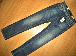 Ｇ-STAR RAW ジースター ロウ 新品 未使用 ジーンズ 3301 STYLE NEUTRAL ダメージ加工 Straight ストレート Indigo Blue ストレッチ W26L32