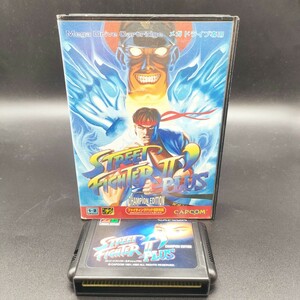 【★1スタ】SEGA セガ MD メガドライブ ストリートファイター2 ダッシュプラス 箱付き CHAMPION EDITION CAPCOM ソフト CAPCOM カプコン