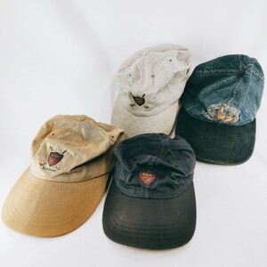 Polo Ralph Lauren 帽子 キャップ ハット 4点 まとめ売り ヴィンテージ レトロ ぼうし ボウシ ファッション小物 グレー ネイビー カーキ