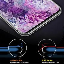 ヘラ付き Galaxy S21 5G SC-51B SCG09（SCG09SVA）docomo au フルカバー ハイドロゲル ガラスフィルム 保護フィルム 全面保護 全画面保護_画像3