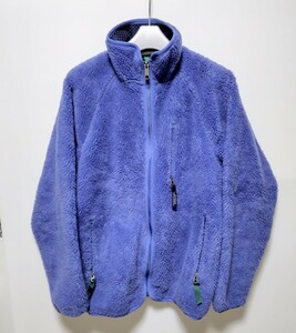 1997年製 patagonia USA製 レトロカーディガン Ｍ ブルー フリースジャケット パタゴニア