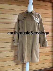 earth music&ecology アースミュージック＆エコロジーレディース トレンチコート スプリングコートベージュMサイズ