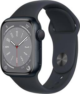 【新品未開封】Apple Watch Series 8（GPSモデル）41mm ミッドナイトアルミニウムケース/ミッドナイトスポーツバンド [MNP53J/A]