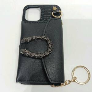 【美品】iPhone 11 Pro ケース ブラック 黒 カードポケット付 綺麗