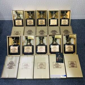 【H10417EM】同梱不可 未開栓 10本セット SUNTORY サントリー ROYAL ローヤル 15年 ゴールドラベル 43% 750ml 日本 ウイスキー 古酒