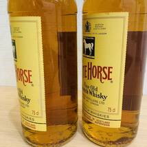 【H10443EM】1円～ 未開栓 2本セット WHITE HORSE ホワイトホース Fine Old ファインオールド 43% 750ml 古酒 Whisky スコッチ ウイスキー_画像4