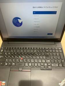 【JV6353】LENOVO ThinkPad E595 シンクパッド 20NFS0Y900 マウス 充電ケーブル付き 動作品 保管品 現状品