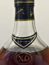 【JV6605】ヘネシー XO グリーン 未開栓 金キャップ 40% 350ml 箱あり コニャック ブランデー HENNESSY XO COGNACBRANDY お酒 保管品_画像5