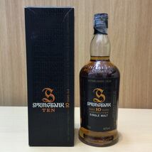 古酒 未開栓 スプリングバンク SPRINGBANK 10年 シングルモルト ウイスキー 700ml 46% 箱付 _画像1